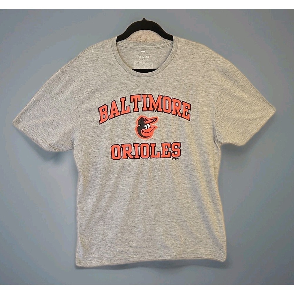 Fanatics Baltimore Orioles Short Sleeve Gray T-shirt Sz Large